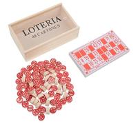 BESPORTBLE 1 Juego Bingo y Caja Diversión Familiar para Fiestas y Desarrollo del Pensamiento Lógico Portátil de para Reuniones Familiares