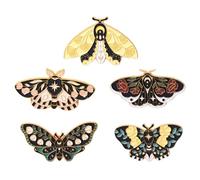 BESPORTBLE 1 Juego Broche De Broches Retro Para Ella Broche De Insecto Alfileres De Insectos Pines De Solapa Alfileres De Pasador De Aleación De Zinc 5 Piezas