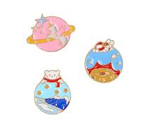 BESPORTBLE 1 Juego Broches Cartoon Coración Creativa Para Elegantes Y Versátiles 3 Piezas