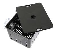 BESPORTBLE 1 Juego Caja De Incubación del Tanque De Peces Separador De Doméstico Gancho Recargas De Imán De Polvo Rellenar Accesorios Abordar Filtrar Bomba Geco Black El Plastico