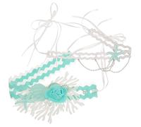 BESPORTBLE 1 Juego Collar de diadema collar de sirena accesorios de sirena accesorios para disfraces de sirena diadema de sirena chicas Accesorios de playa de chicas diademas de sirena tela