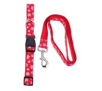 BESPORTBLE 1 Juego Correa De De Nieve Traje De Papá Noel Mascotas Cuerda y Collar Presentar Mascotas Correa Ajustable De Navidad Cuerda para Caminar De Mascotas Mascota Presente Rojo