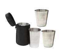 BESPORTBLE 1 Juego De Copas De Vino Al Aire Juego De Tazas De Café Juego De Viaje Accesorios Para Acampar Al Aire Taza De Metal Para Acampar Vaso De Tequila De Metal Taza