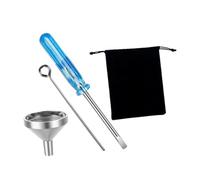 BESPORTBLE 1 Juego Herramienta llenado Cenizas Kit llenado Embudo urna embudos Kit llenado urna Embudo cremación Herramientas Embudo Recarga Embudo en Miniatura Metal Suite