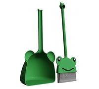 BESPORTBLE 1 Juego Juego de Escoba y recogedor Infantil. pequeños Porta escobas Escoba y recogedor para Limpiar Esquinas Escoba de Limpieza de jardín de Infantes Escoba de Green