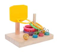 BESPORTBLE 1 Juego Pájaro De Juguete Juguetes Parque De Perchas para Loros para Jaula Pájaro Buscando Comida Rompecabezas para Loros Juguete De Inteligencia De Loro Tortolitos De Madera