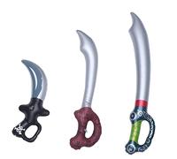 BESPORTBLE 1 Juego Pirata Inflable para Juguete Cosplay De PVC para Fiestas Temáticas Y Decoración Accesorios Divertidos para Halloween Aire 6 Piezas