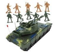 BESPORTBLE 1 Juego Tanque Juguete Grande con Soldados Aleatorios Juguete de para de Vehículo de Simulación para Niñas Diversión y Duradera Color Aleatorio Color Aleatorio