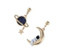 BESPORTBLE 1 Par Aretes Asimétricos Pendientes De Mujer Pendientes De Moda Clips De Oreja De Moda Delicados Colorful