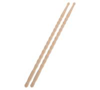 BESPORTBLE 1 Par Batería De Batería Baquetas De Instrumentos Musicales Ejercicio De Madriguera De Madera Palas De Batería De Patrón De Olas Sticks De Ritmo De Banda De Rock Bambú Khaki