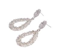 BESPORTBLE 1 Par colgante de mujer Pendientes de caída aros pendientes gotas para los oídos pendiente de mujer colgante de oreja Joyería Silver