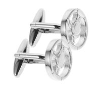 BESPORTBLE 1 Par Gemelos volante enlaces accesorios de traje de los hombres gemelos para hombre enlace de brazalete camisas con puño francés para hombre accesorios para hombre Metal Silver