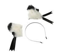 BESPORTBLE 1 Par horquilla de orejas de gato hermosa pinza para el cabello pinza de pelo de oreja cosplay oreja horquilla joyas para el cabello tocado pasador de pelo tela