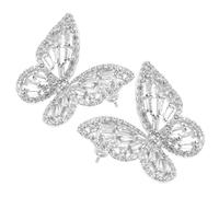 BESPORTBLE 1 Par Pendientes De Espárrago De De Circón De Metal Aretes Pequeños Para Mujer Pendientes Para Mujeres Aretes Colgantes De Pendientes De Mujeres Cobre Plata