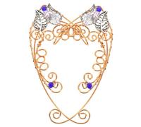 BESPORTBLE 1 Par Pendientes Joyería Del Oído Arete Orejeras Para No Brazalete Manguitos De Hadas Manguito Del Oído Sin Perforación Manguito Del Pendiente Joyas De Hadas Aleación