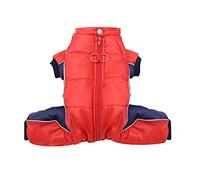 BESPORTBLE 1 Pc Abrigo de algodón para Perros Ropa de Cachorro Perro Impermeable Medio Abrigo de pequeño Ropa para s os criar Chaqueta para Mascotas Caliente poliéster
