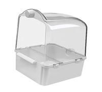 BESPORTBLE 1 Pc bañera de pájaro comedero pajaros Bird Feeder Bebedero para pájaros para Jaula Plato de Comida de Jaula de pájaros Lavabo de Ducha Periquito bañera de Loro Cola Larga Tina