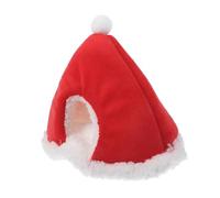 BESPORTBLE 1 Pc Nido De Navidad para Hámster Jaula De Hámster Tazón De Comida para Hámster Comedero para Conejitos Cojín Nido para Mascotas Jaula para Conejillo De Indias Jerbo Gel Felpa Rojo