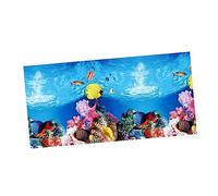 BESPORTBLE 1 Pc Pegatina de Pared decoración pecera Decoración de pecera Fondo de Acuario de 55 galones Adhesivo de Pared de Doble Cara Pegatinas peceras Etiqueta engomada del Acuario Decorar
