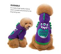 BESPORTBLE 1 Pc Ropa para Mascotas De Halloween Víspera De Todos Disfraz De Halloween para Perros Sudadera Disfraces De Perros Atuendo Disfraz De Perro Ewok Criar Púrpura Poliéster