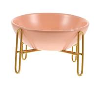BESPORTBLE 1 Pc tazón de Gato Pet Feeder Cat Feeder contenedores de Comida para Perros Plato de Comida para Gatos contenedor de alimentación Cuenco de cerámica para Gatos Hierro Orange