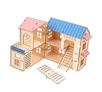 BESPORTBLE 1 Pc Villa hámster cabaña Animales pequeños hámster Jugando al Castillo Casa hámster Madera Villa hámster diversión Juguetes Juego Madera Sala Ratas Madera Mascota