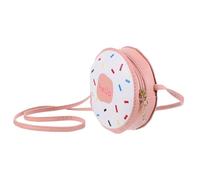 BESPORTBLE 1 Pieza Bolsa de Mensajero para conformado Dibujos Animados Llave pequeño Acolchado Hombro Bolsa de portátil Mini Bolso portátil Bolso Cambiador Estampado PU Rosa