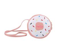 BESPORTBLE 1 Pieza Bolsa De Mensajero para Dibujos Animados Llave Pequeño Bolso Conformado Hombro Chicas Chicos Acolchado Monedero Versátil Bandolera Portátil Rosa PU