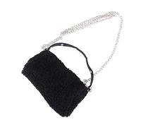 BESPORTBLE 1 Pieza bolso de felpa bandolera bolsa de globo Bolsa de cubo de moda bolso de mujer de moda bolsa de mensajero de felpa bolso mujer otoño invierno Negro