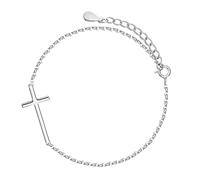 BESPORTBLE 1 Pieza Pulsera Cruzada Pulsera Elegante Para Mujer Brazalete Decorativo Tobilleras s Cadena De Muñeca Decorativa Con Motivo De Cruz Cobre Silver