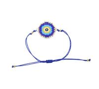 BESPORTBLE 1 Pieza Pulsera tejida joyería de las mujeres adorno señora pulsera cadena de muñeca pulsera de mujer pulsera de cuentas Rosario Azul