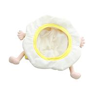 BESPORTBLE 1 Pieza Sombrero De Huevo Escalfado Sombrero De Pollito Fiesta Peluches Termicos Sombrero Adorable Casco Acogedor Casco Liviano Tocados De Moda Sombrero De Moda Felpa y Algodón Pp