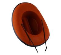 BESPORTBLE 1 Pieza Sombrero de mezclilla no tejido elegante occidental sombrero de vaquero marrón sombrero de vaquera sombrero adulto tela no tejida Caqui