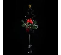 BESPORTBLE 1 Unidad de Luz Solar para Árbol de Navidad, Lámpara de Jardín Impermeable con Decoración de Pájaro Rojo, Control Automático de Luz para Jardín, Patio Y Áreas Exteriores.