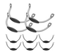 BESPORTBLE 10 Asas de Repuesto para Ollas y Sartenes, Mangos Laterales de Acero Inoxidable Duraderos, Aptos para Vaporeras y Woks, Diseño Plano para Seguridad en Cocina Doméstica