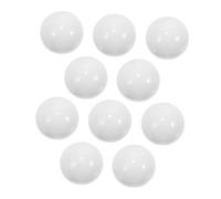 BESPORTBLE 10 Bolas De Ruleta Bola Acrílica De 14 Mm para Ruletas De 30 A 40 Cm Repuestos para Juegos De Mesa Acabado Blanco Suministros para Equipos De Juego