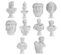 BESPORTBLE 10 figuras de resina para bocetos, miniestatua de escayola, réplica de Afrodita, diosa griega, busto, estatua para decoración del hogar y la oficina