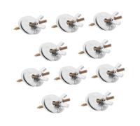 BESPORTBLE 10 Juegos De Herrajes para Perchas De Pájaros: Tornillos Y Herrajes De Fijación para Perchas De Jaulas De Pájaros, Accesorios De Plataforma DIY, Arandelas, Tornillos, Tuercas De