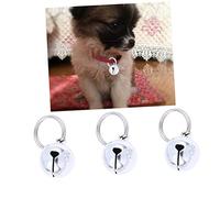 BESPORTBLE 10 Piezas Accesorio de Campana de Perro Campana de Cuello de Perro Campana de Perro para Collar Cascabel de Gato Campanas Abiertas para Mascotas Campanas para Mascotas Silver