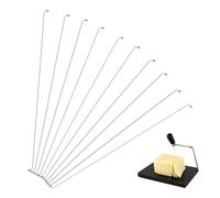 BESPORTBLE 10 Piezas Alambre Cortador De Queso De Acero Inoxidable Repuesto Para Cortadora Hilo De Corte Resistente Para Queso JamóN Y Mantequilla En Cocina