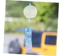 BESPORTBLE 10 Piezas Campanas de Viento de Pequeñas Colgante Japonés Transparente Decoración para Boda y Jardín Carillón Interior con Sonido y Diseño
