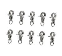 BESPORTBLE 10 Piezas Cierre de Jaula de Pájaros de Inoxidable Ganchos de Bloqueo para Seguridad de Mascotas Clips para Asegurar Puertas de Jaulas Compatible con Diversos y