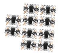 BESPORTBLE 10 Piezas Clips para Zapatos con Brillantes Accesorios Desmontables de Aleación para Boda y Fiestas Adornos Elegantes para Mujer de Gris