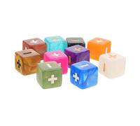 BESPORTBLE 10 Piezas Dados Matemáticos Acrílicos con de Cálculo Herramienta para Juguete Didáctico para Aprendizaje de Matemáticas Material Seguro y Duradero Color Aleatorio