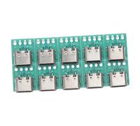 BESPORTBLE 10 Piezas De Conectores USB Tipo C Hembra - Adaptadores De Placa Receptáculo para Proyectos DIY - Compatible con USB 31