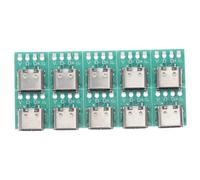 BESPORTBLE 10 Piezas De Placa De Conector USB Tipo C - Adaptador Hembra para Conexión DIY 31 - Compatible con Dispositivos USB C