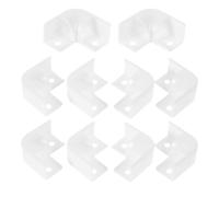 BESPORTBLE 10 Piezas Kit de Conectores Plásticos en Forma de V para Esquinas de Grados Accesorios para Canaletas y Conexión de Tiras LED Compatibles con Canales de Carcasa para Luz en Tira