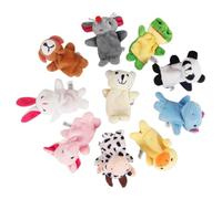 BESPORTBLE 10 Piezas Marionetas de Dedo de Madera Animales Juguetes Educativos para Suaves y Ligeras para Creatividad y Narración de Cuentos