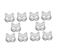 BESPORTBLE 10 Piezas Máscaras Pulp para Pintar DIY Disfraces de Animales sin Pintar para Fiesta Prop Cosplay Reutilizable para Actividades Escolares