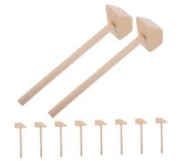 BESPORTBLE 10 Piezas Mini de Madera para Pequeños Mazos Portátiles para Fiestas Enseñanza Clase y Actividades al Aire